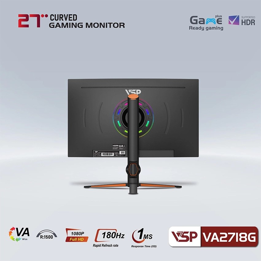 Màn hình Cong VSP VA2718G - 27 inch - FHD / 180Hz / 1ms