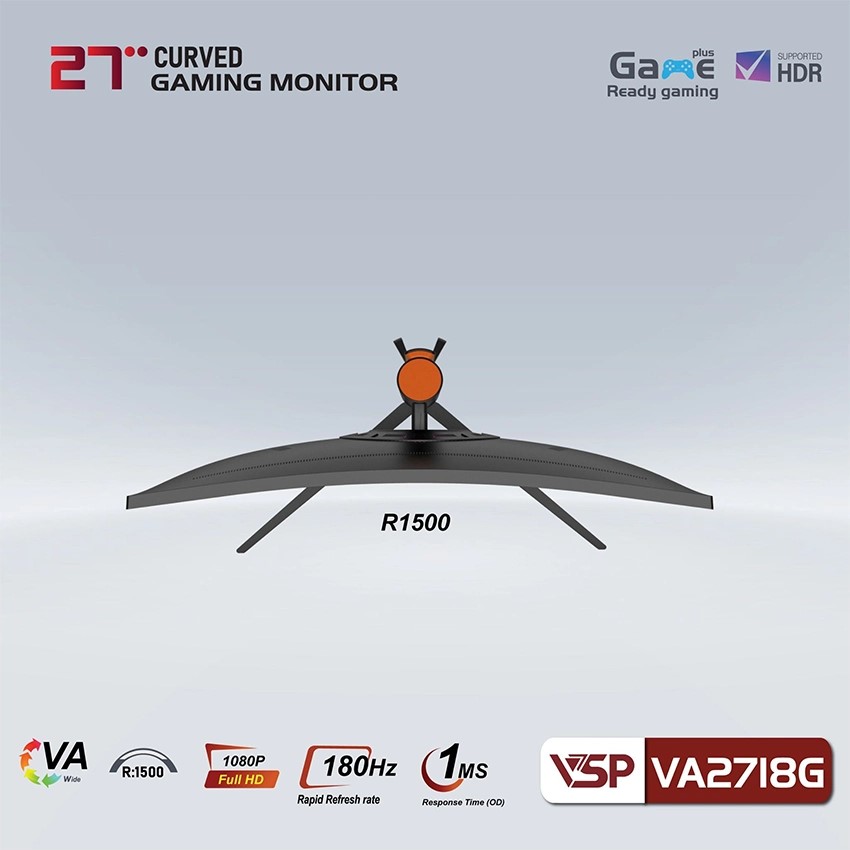 Màn hình Cong VSP VA2718G - 27 inch - FHD / 180Hz / 1ms