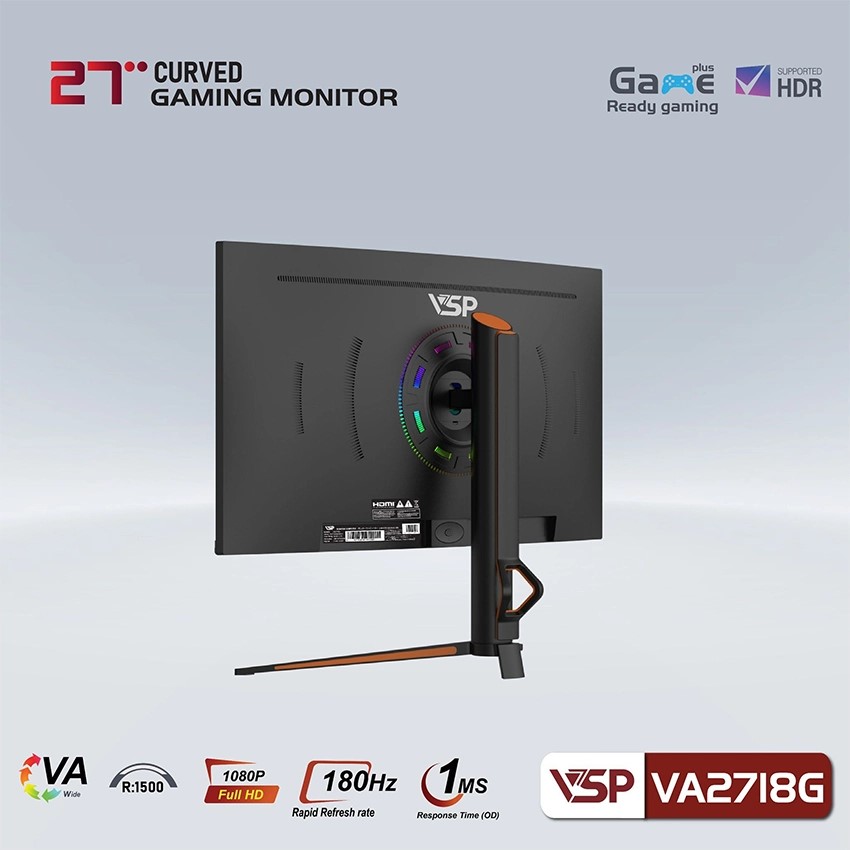 Màn hình Cong VSP VA2718G - 27 inch - FHD / 180Hz / 1ms