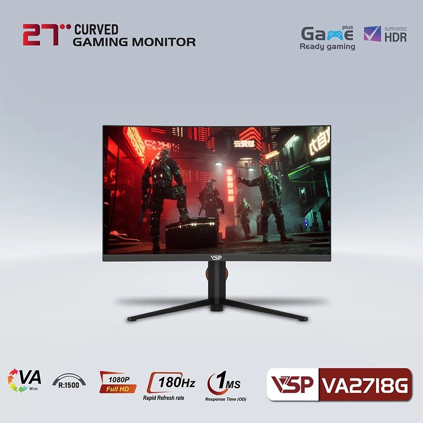 Màn hình Cong VSP VA2718G - 27 inch - FHD / 180Hz / 1ms