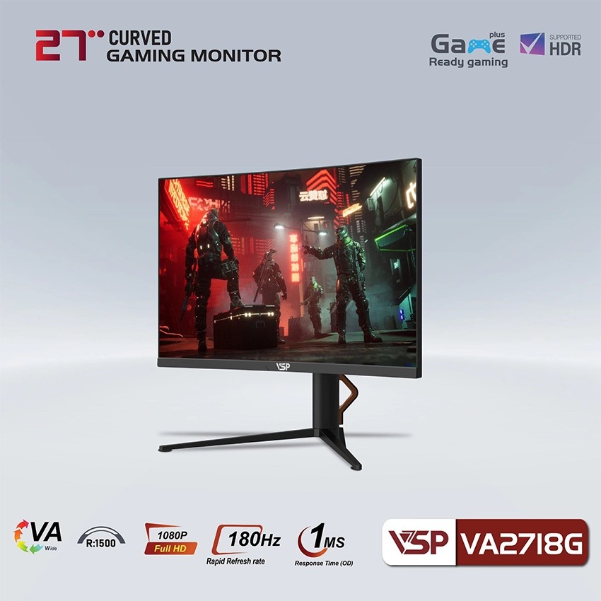 Màn hình Cong VSP VA2718G - 27 inch - FHD / 180Hz / 1ms