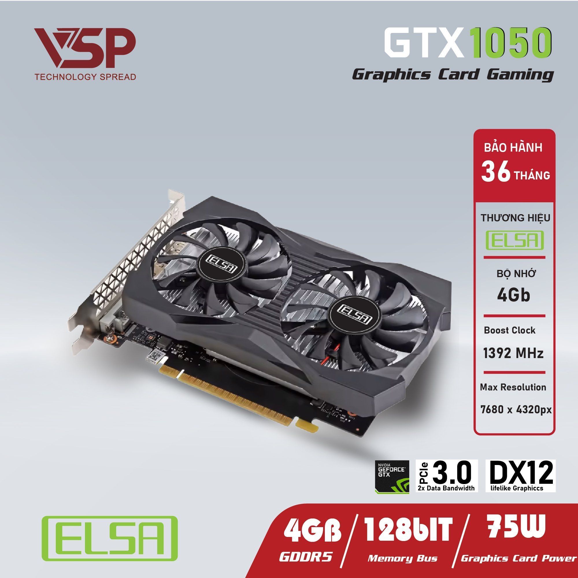 GTX 1050 ELSA - 4GB GDDR5