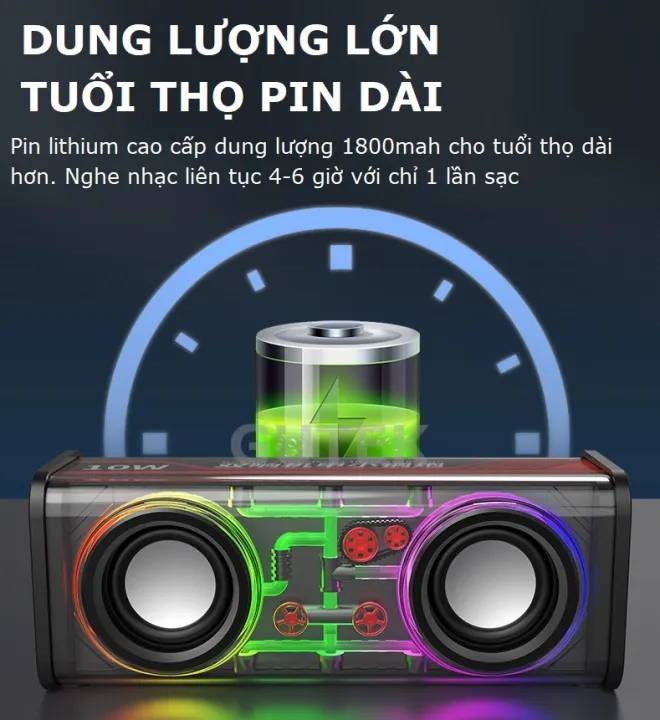 Loa V8 Armour Dual Bluetooth Speaker