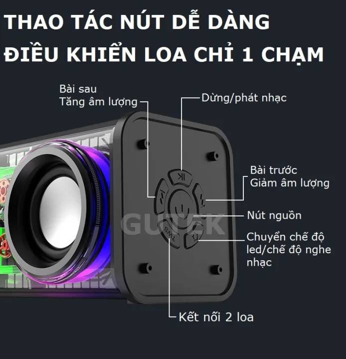 Loa V8 Armour Dual Bluetooth Speaker