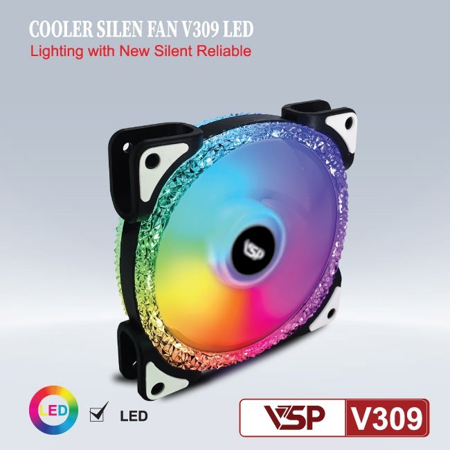 Quạt tản nhiệt VSP LED V309