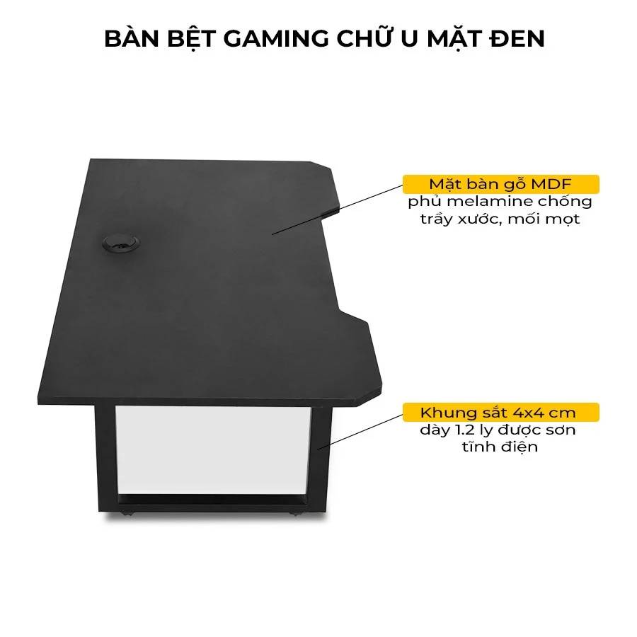 Bàn bệt Gaming chữ U V2