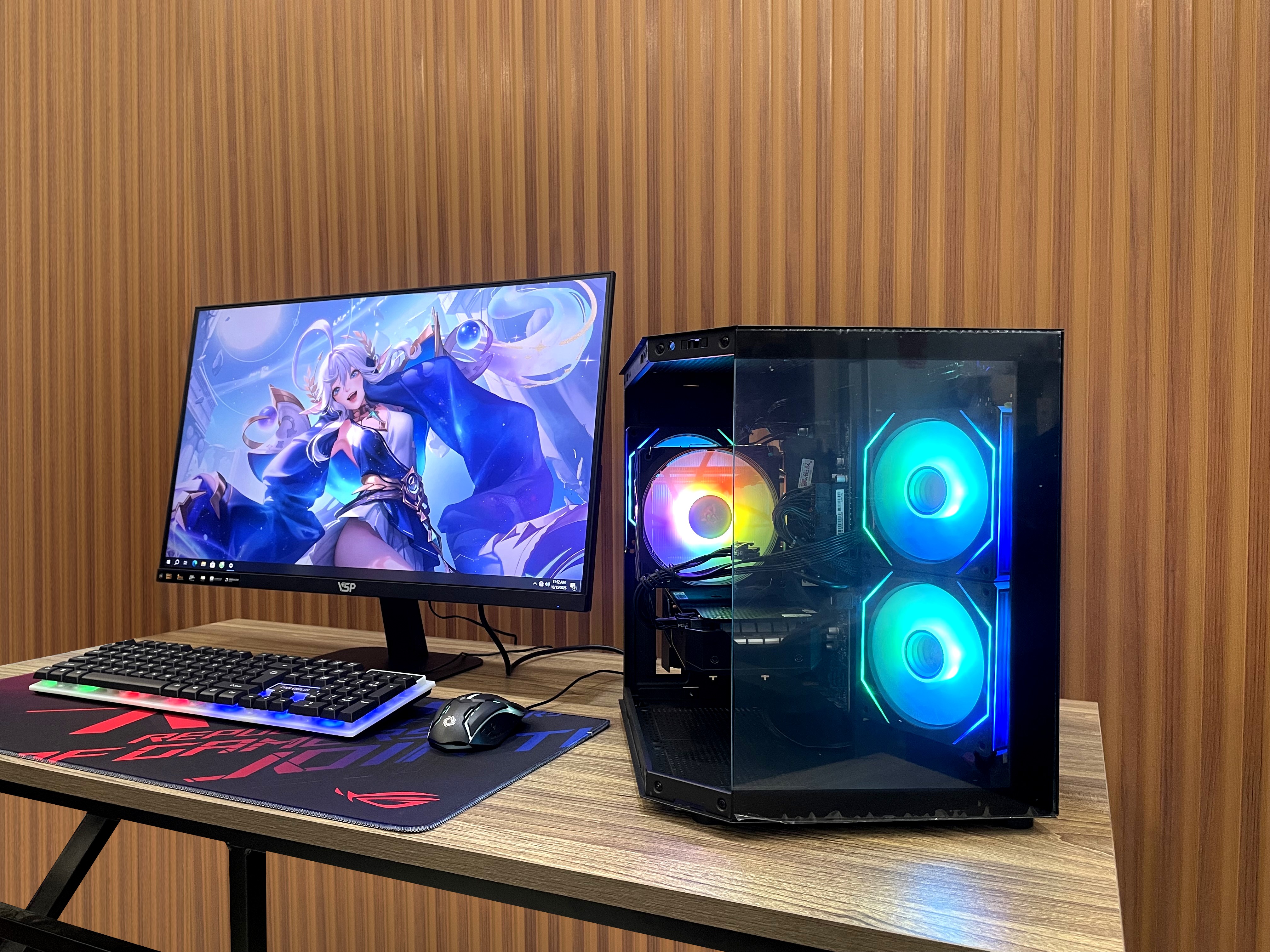 Bộ PC Gaming _ I5-10400F / GTX 1660 Super / 256Gb / 16Gb _ Màn 27" IPS 120Hz