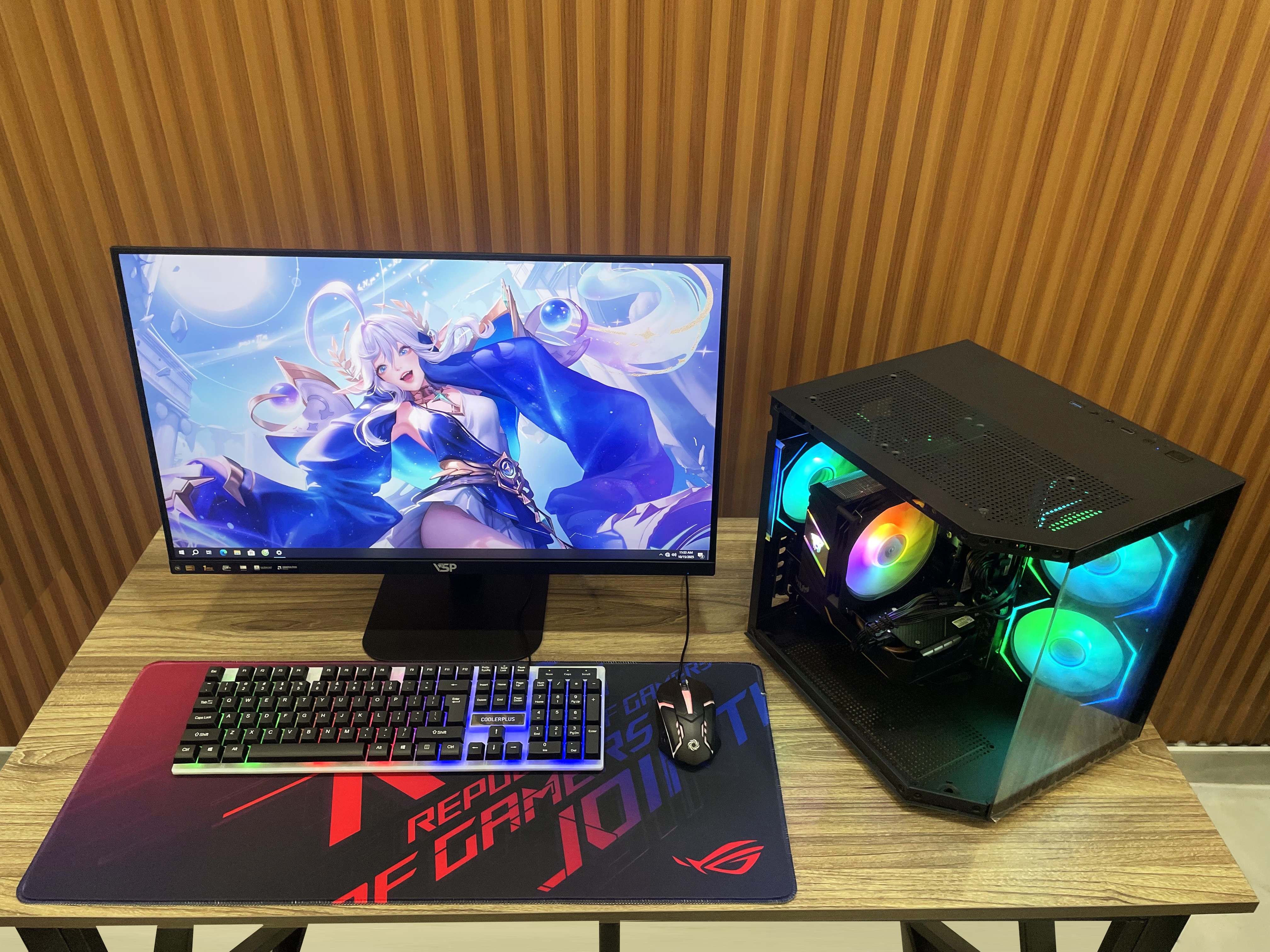 Bộ PC Gaming _ I5-10400F / GTX 1660 Super / 256Gb / 16Gb _ Màn 27" IPS 120Hz