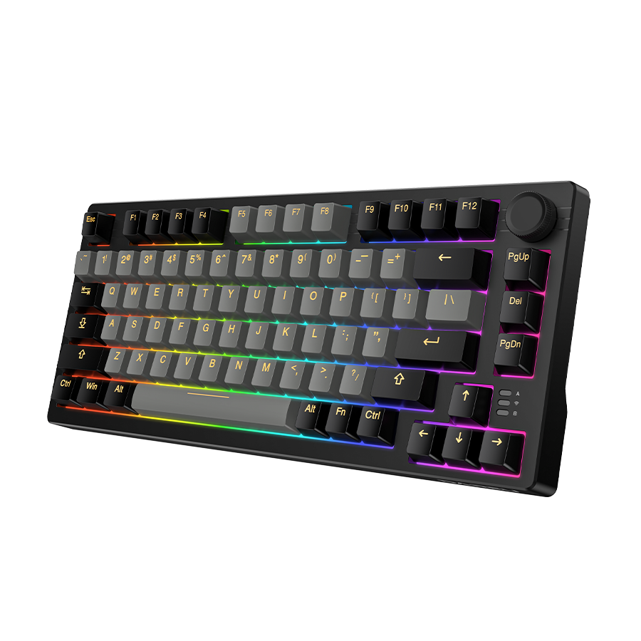 Bàn phím cơ không dây DAREU EK75 PRO – BLACK GOLDEN