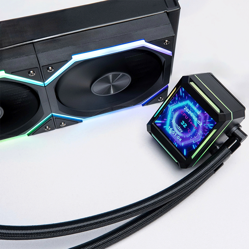 Tản nhiệt nước Leopard Astro Shell 240 ARGB Digital LCD - Black