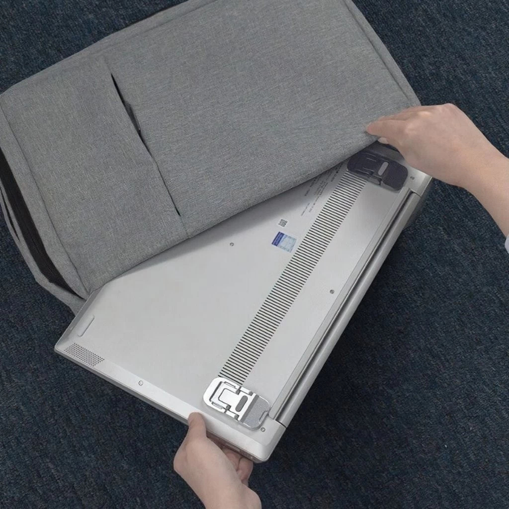 Giá đỡ Laptop dán đế 2 nấc - Xám