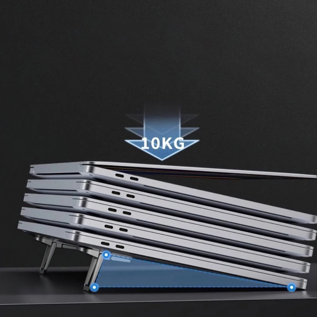 Giá đỡ Laptop dán đế 2 nấc - Đen