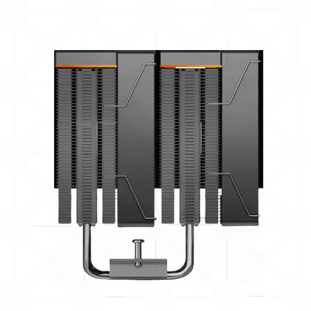 Tản nhiệt khí Leopard KF620 DGT Black | ARGB Display, Đen