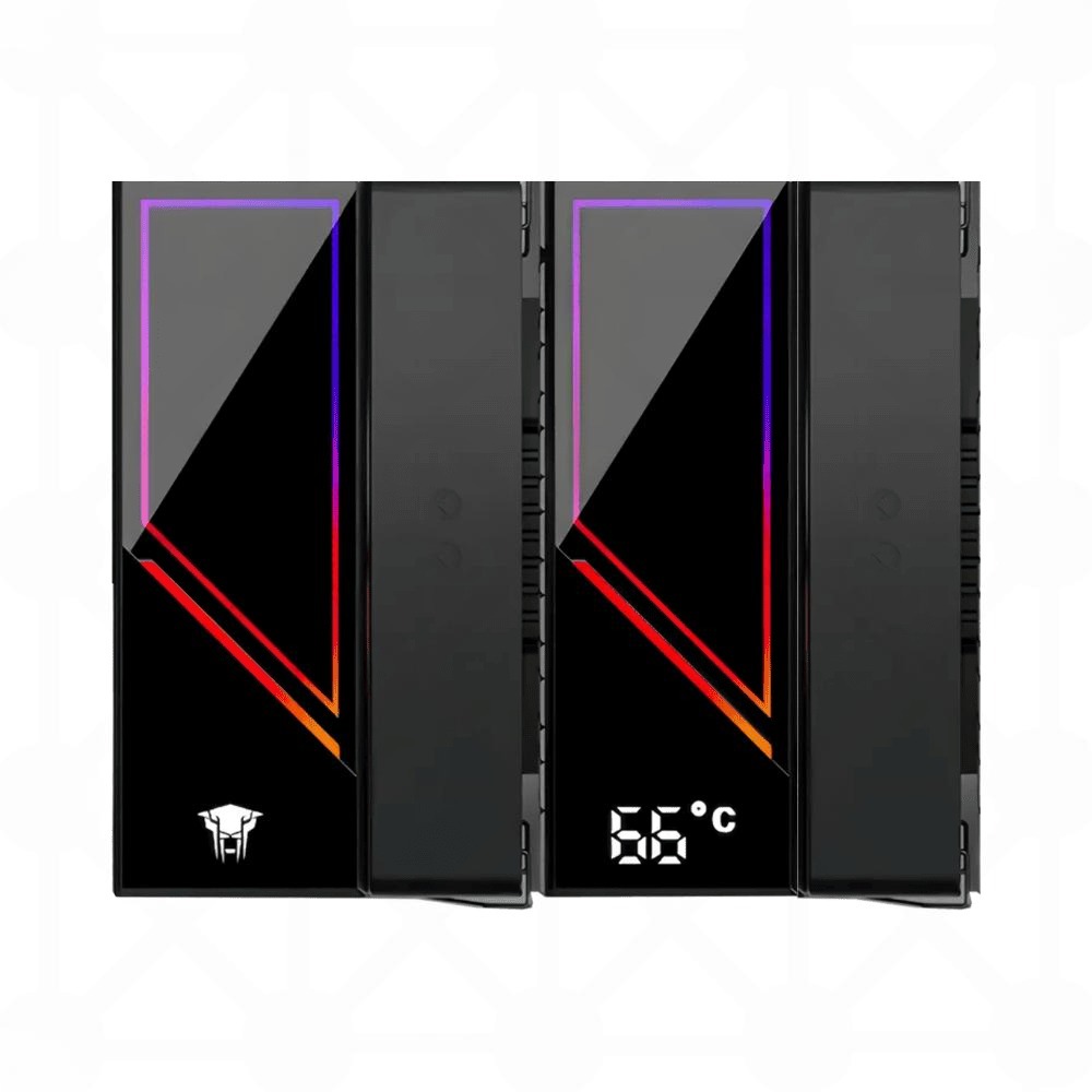 Tản nhiệt khí Leopard KF620 DGT Black | ARGB Display, Đen