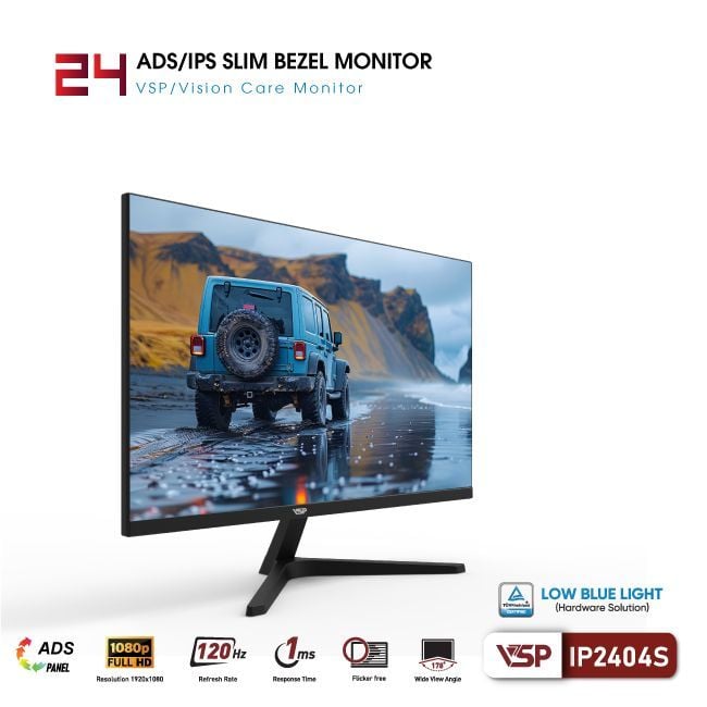 Màn hình VSP IP2404S - 24 inch - FHD / IPS / 120Hz / 1ms