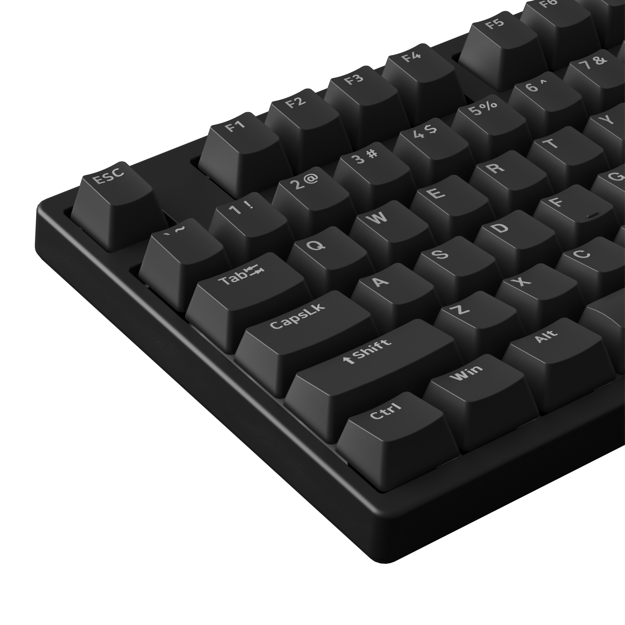 Bàn phím cơ Akko 3108 SR Black Shine Through | Switch Akko Blue (clicky)