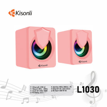 Loa máy tính mini màu hồng Kisonli L1030
