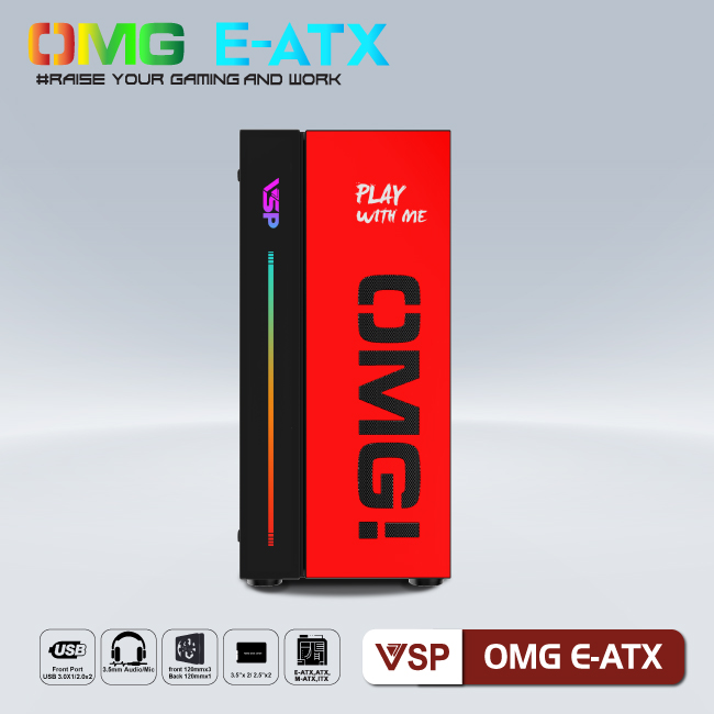 Case VSP LED Gaming OMG E-ATX