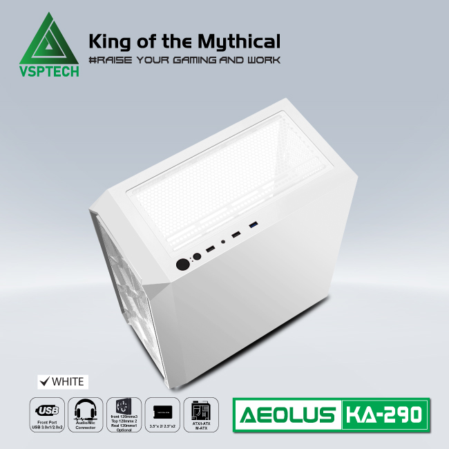 Case Gaming VSPTECH KA290 - WHITE
