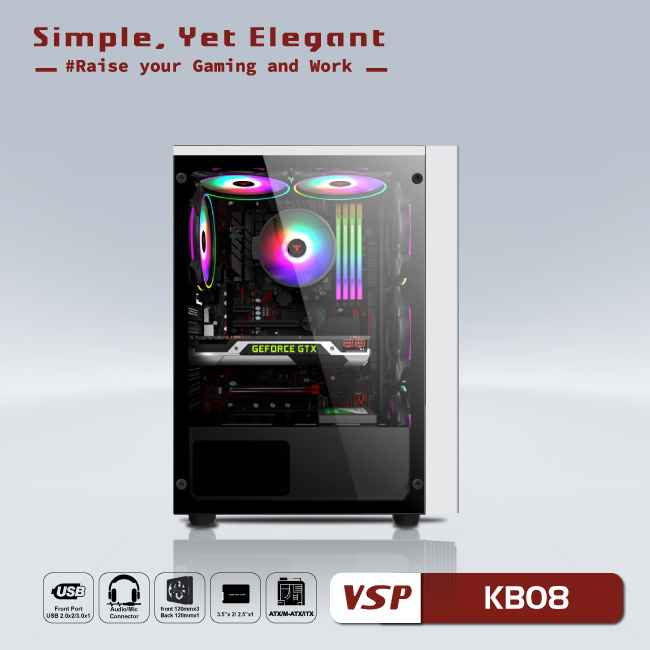 Case VSP - Esport gaming KB08- White