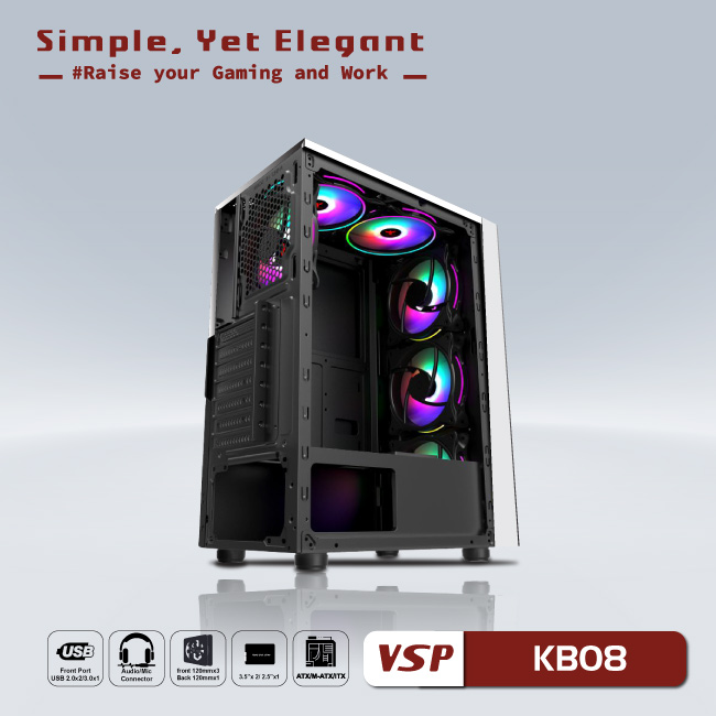 Case VSP - Esport gaming KB08- White
